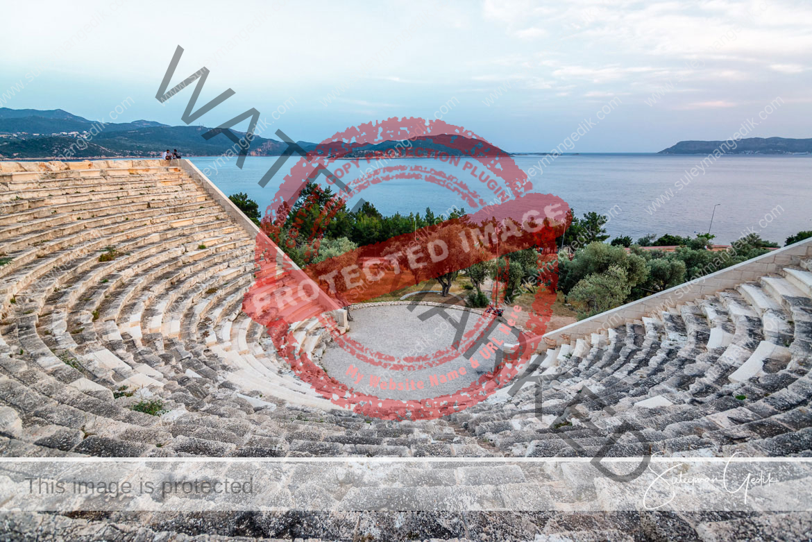 Antiphellos Antiphellus Lycia Turkey Antalya Kaş Theater Ancient Greek Archaeological