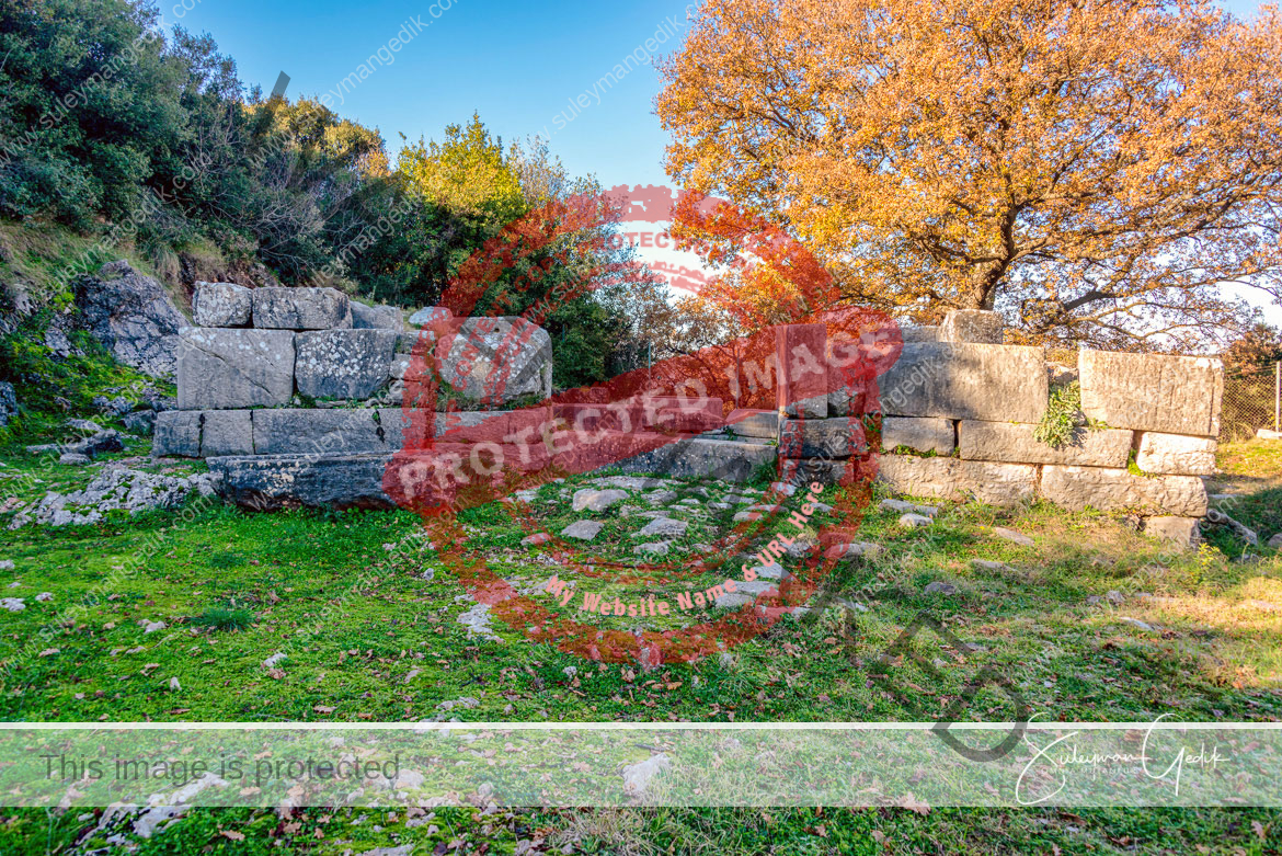 Athena Temple Phigaleia Lakonia Peloponnese Greece Ancient Greek Archaeological