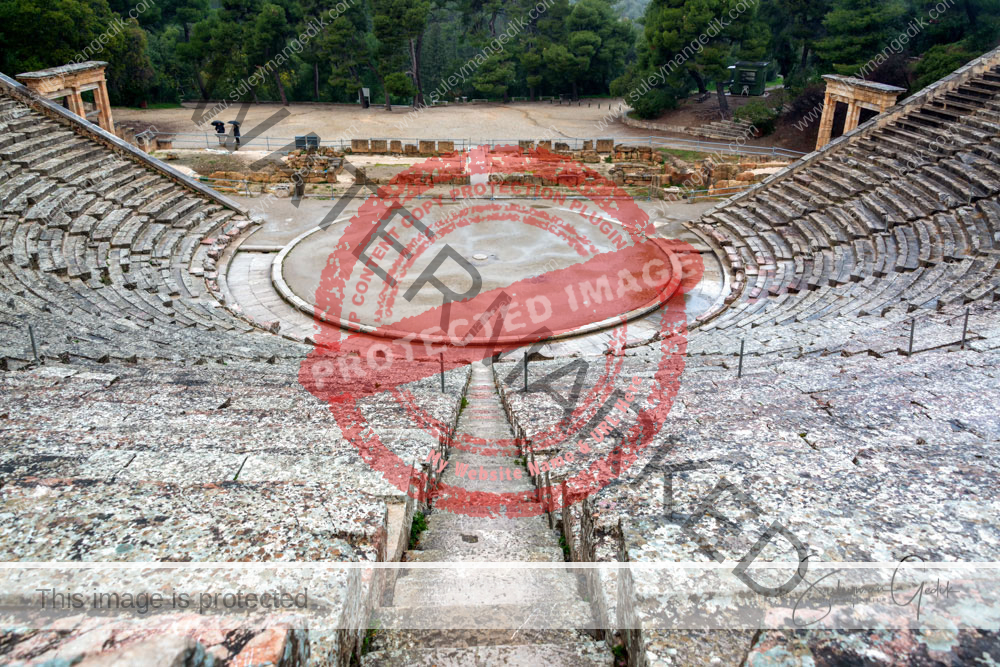 Epidavros Theater Argolis Peloponnese Greece Archaeological Greek Ancient